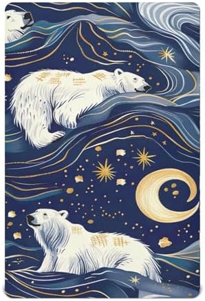 Starry Bear Crib Sheets Pack N Play 39 x 27