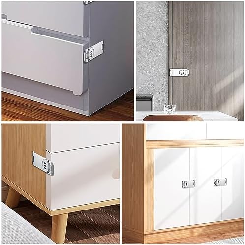 KOVOSCH 2 Pack Cabinet Combination Hasp Locks