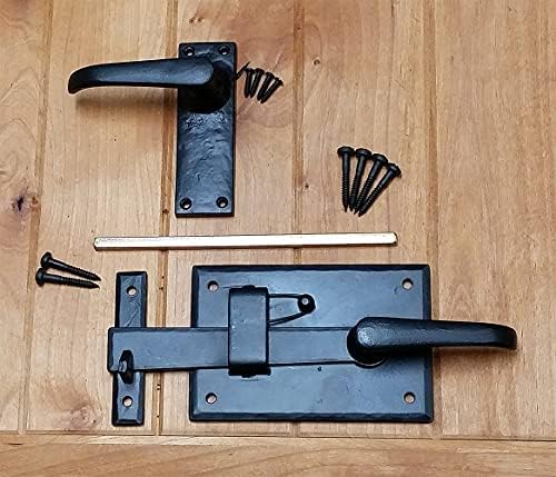 Wild West Hardware Gate Latch Lever Black Left Hand