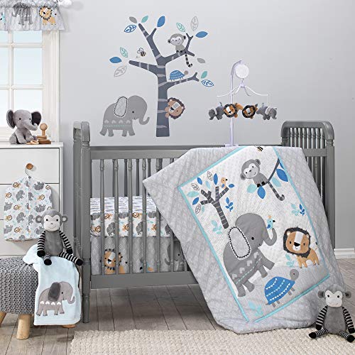 Bedtime Originals Jungle Fun Baby Blanket Blue