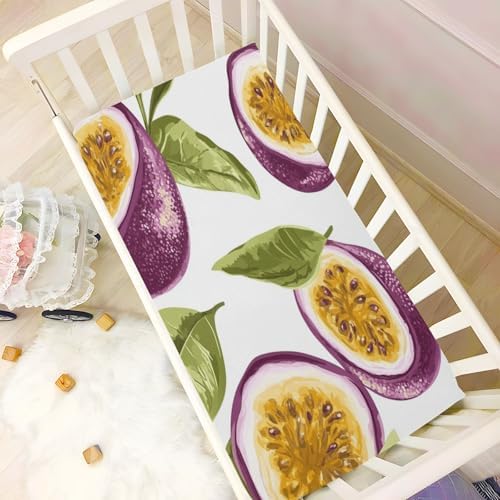 Gbjiemia Passion Fruit Crib Sheets for Baby Boys and Girls