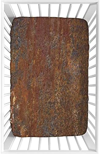 XISUNYA Grungy Crib Sheet Set 28x52x8
