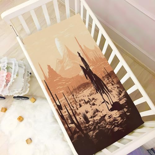 Jihqo Western Desert Cowboys Crib Sheets Pack N Play