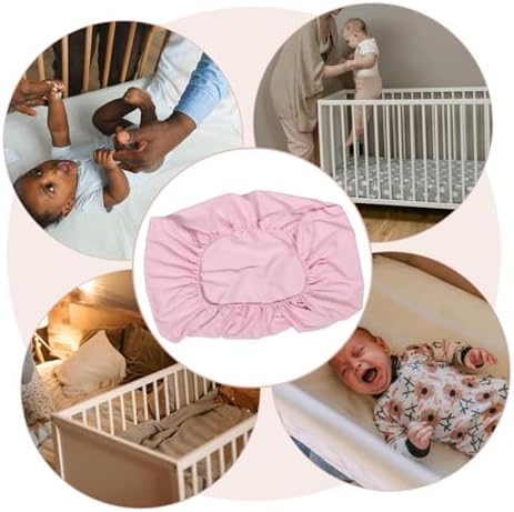 RORPOIR Bassinet Mattress Pad Cover Crib Sheet Muslin