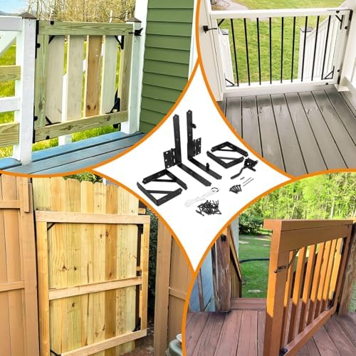 JOHAHTANG Fence Gate Kit Heavy Duty Steel