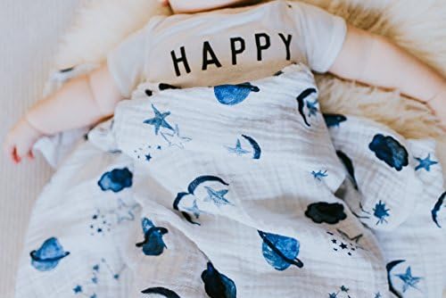 Margaux May Muslin Swaddle with Space Print 1