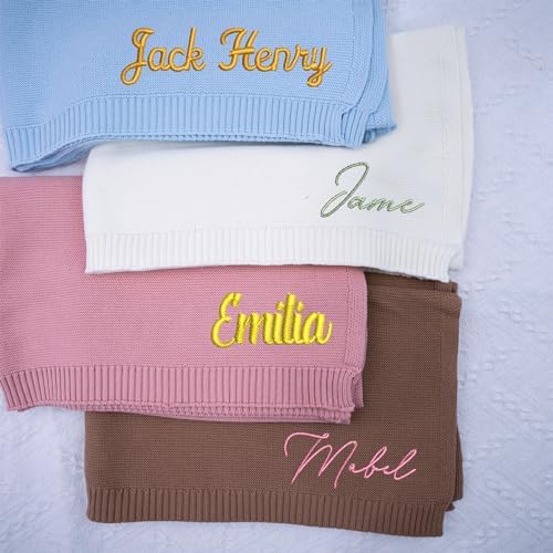 NAZENTI Personalized Baby Blanket with Name