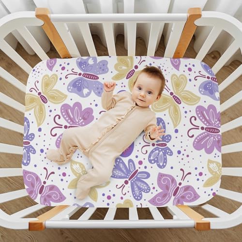 FASHONFASCIN Crib Sheets for Boys Girls with Childlike Print