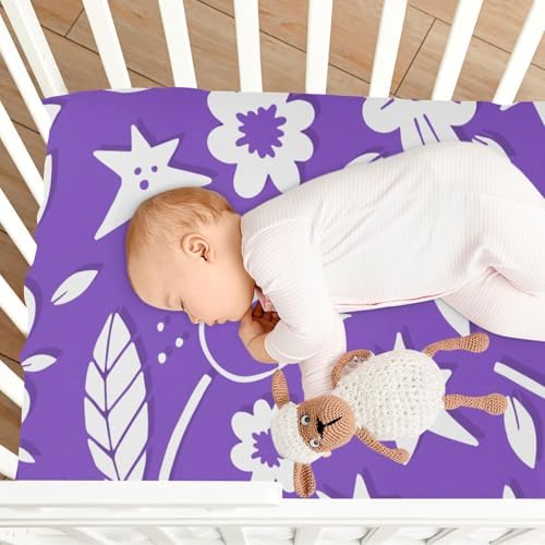 FASHONFASCIN Crib Sheets for Boys Girls Soft Fitted Bassinet Sheets