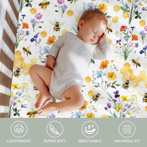 Boho Honeycomb Baby Crib Sheets 2 Pack