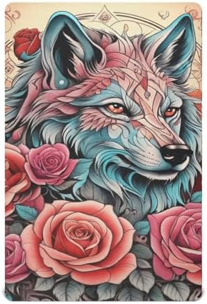 Wolf Rose Crib Sheets Pack N Play 39x27