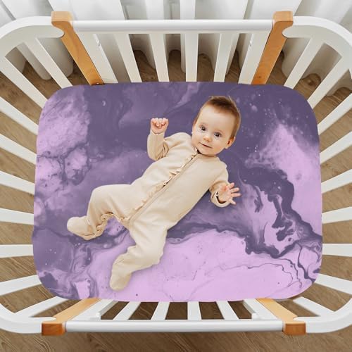 FASHONFASCIN Baby Crib Sheets Ink Pattern for Toddler Bed