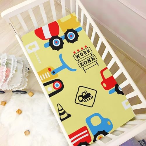 FASHONFASCIN Baby Crib Sheets with Cartoon Print 1