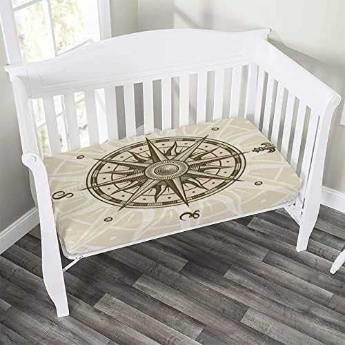 XISUNYA Decorative Crib Sheet Set with Sun Motifs