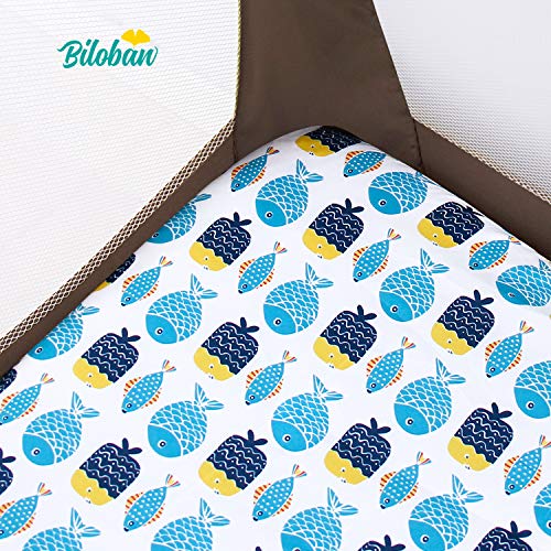 Biloban Pack Play Fitted Sheets 2 Pack