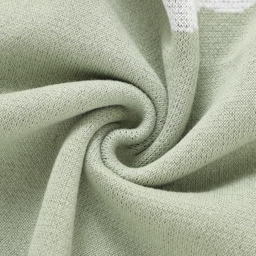 LAWKUL Babby Blanket Soft Swaddle 40x30in Light Green